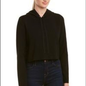 MILLY cropped hoodie sweater